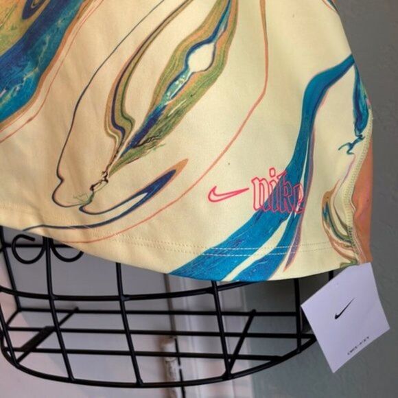 Nike Yellow Sportswear Air Cropped Tank Top XL - Picture 7 of 8